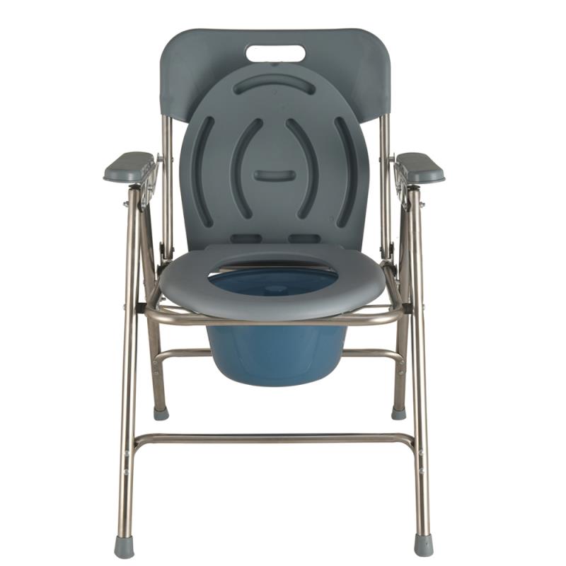 KosmoCare Stainless Steel Commode Chair with Lid (RMU126)