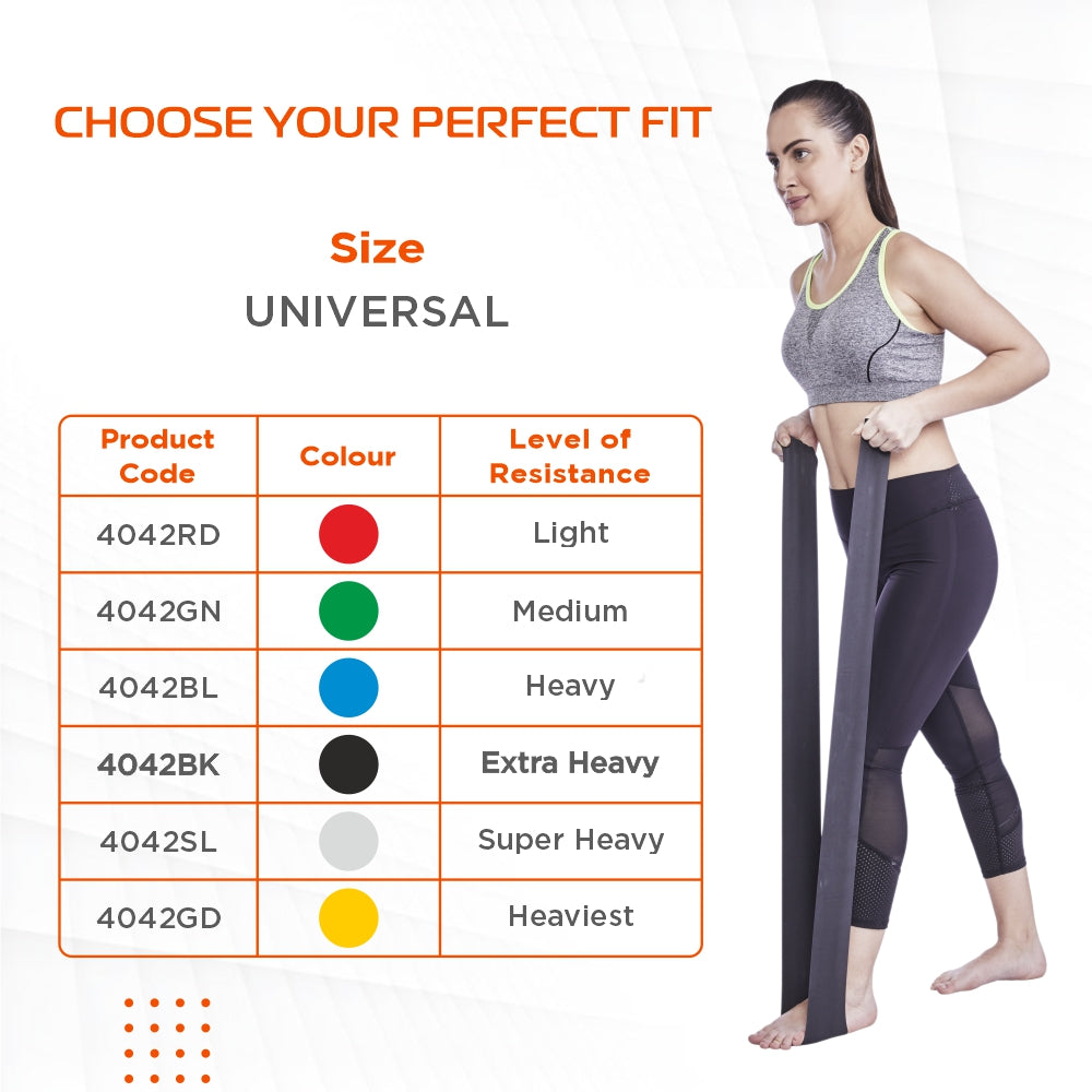 ACTIVEBAND PHYSICAL RESISTANCE BAND - BLACK 1.80 Mtrs