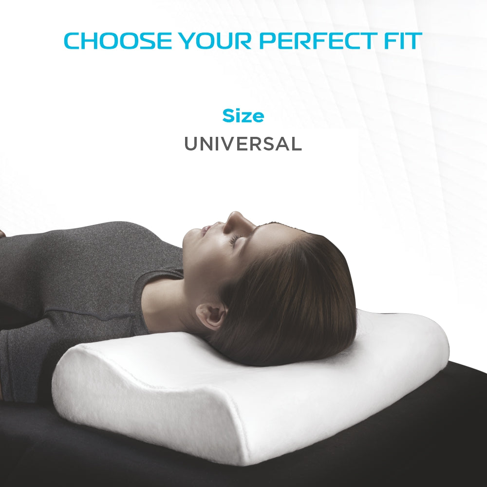 "NEW CONTOURED MEMORY FOAM PILLOW"