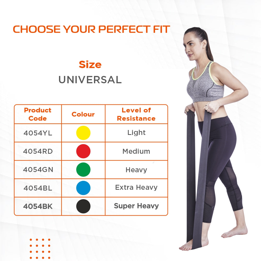 ACTIVEBAND PHYSICAL RESISTANCE LATEX FREE BAND - BLACK 150CMS