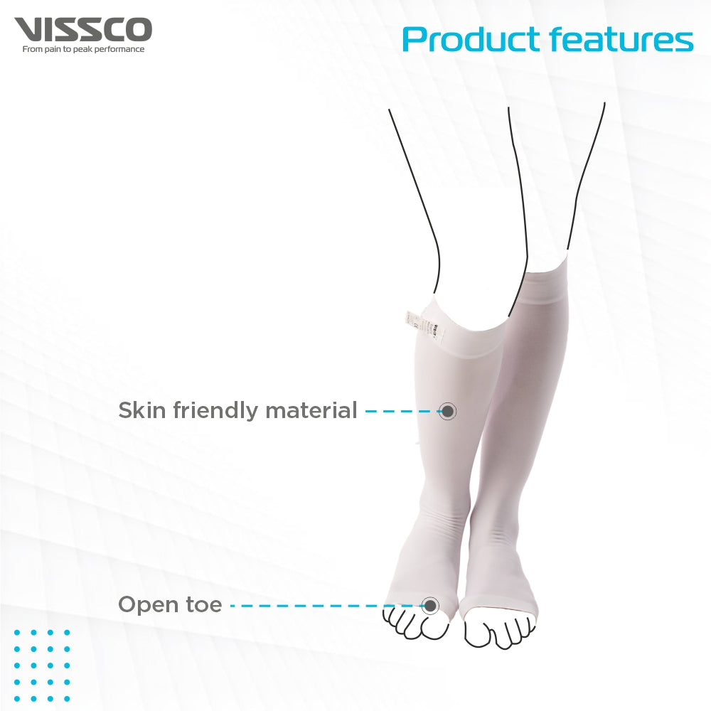 "VISSCO ANTI-EMBOLISM - KNEE (OPEN TOE)"