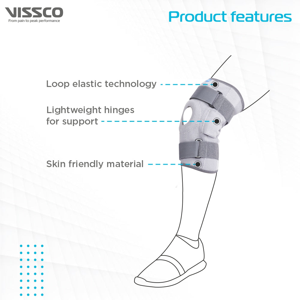 NEW HINGE ELASTIC SUPPORT WITH PATELLA