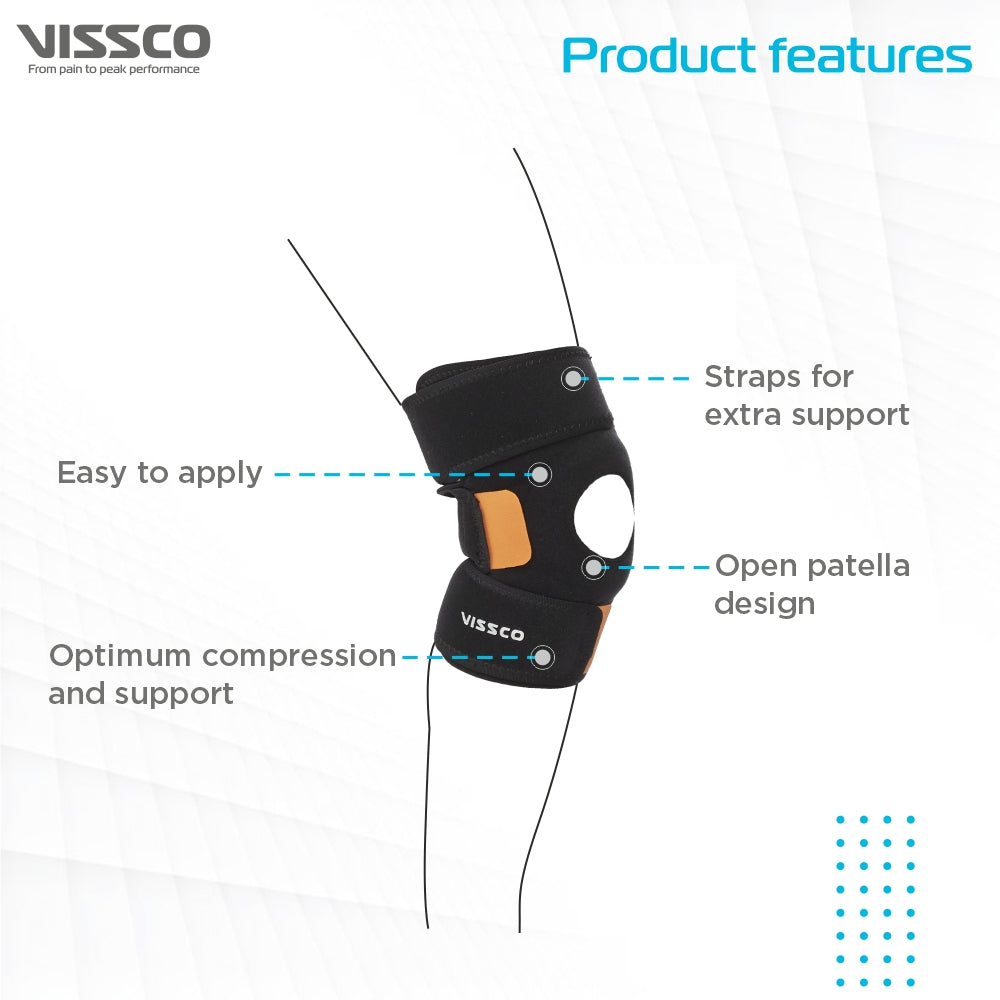NEOPRNE KNEE SUPPORT WITH VELCRO