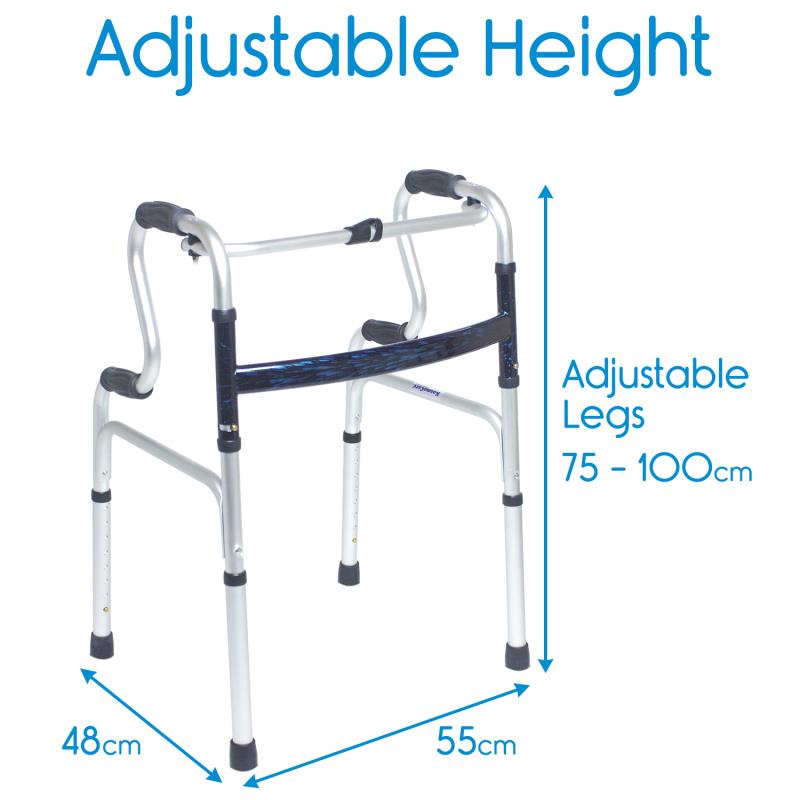 KosmoCare Aluminum Folding Step-up Walker (RX220)