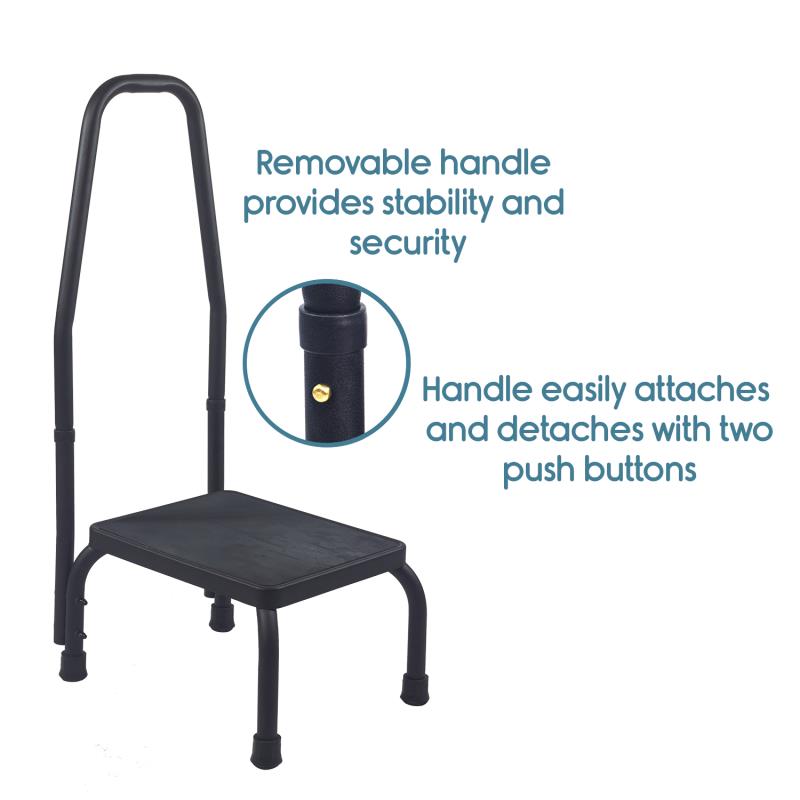 KosmoCare Step Stool with Safety Handle.