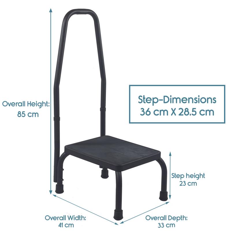 KosmoCare Step Stool with Safety Handle.