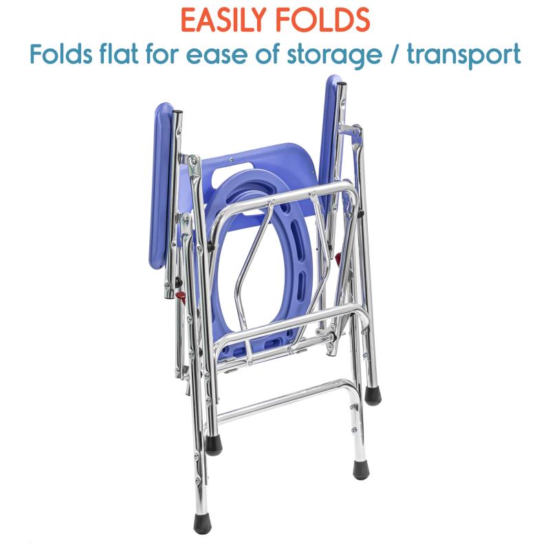 KosmoCare Deluxe Commode Chair-Aluminum frame(RMU107)