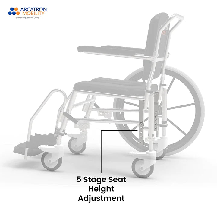 Arcatron Prime SSS100 | Self Propelled Shower Commode Wheelchair
