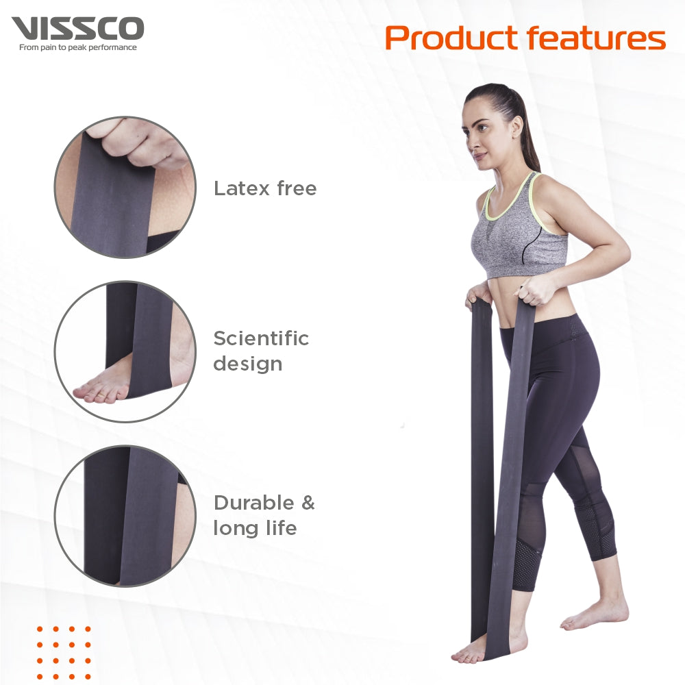 ACTIVEBAND PHYSICAL RESISTANCE LATEX FREE BAND - BLACK 150CMS
