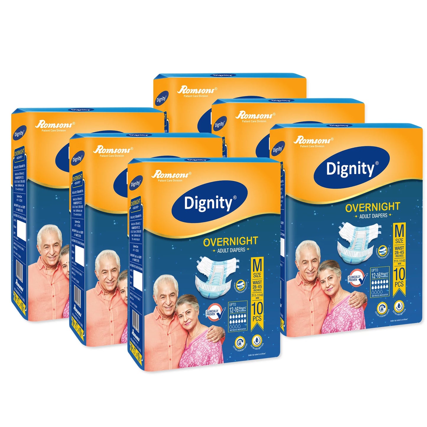 Dignity Overnight Adult Diapers (10 Pcs/Pack)