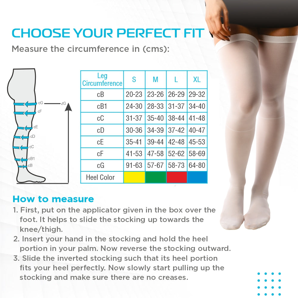 "VISSCO ANTI-EMBOLISM - THIGH (LOWER INSPECTION HOLE)"