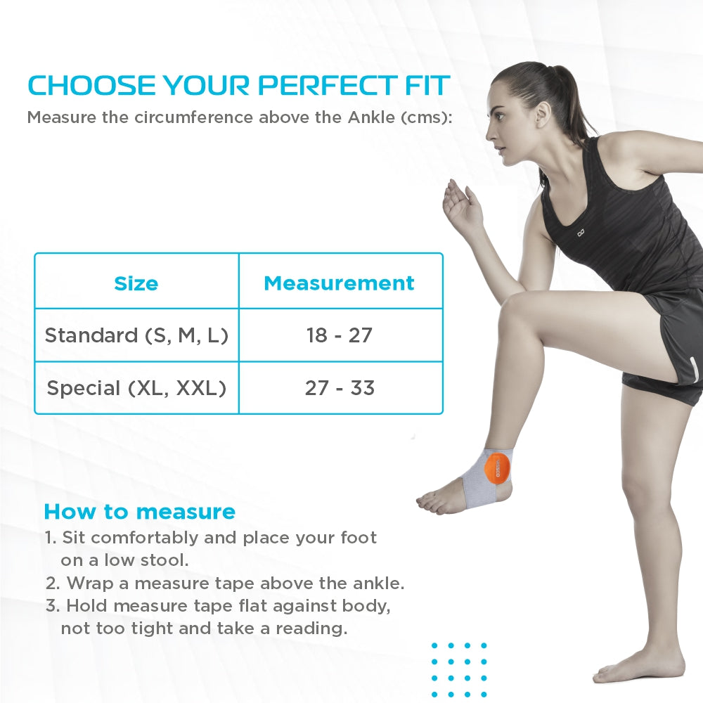 "ANKLE BINDER. STANDARD (GREY COLOUR) STANDARD"