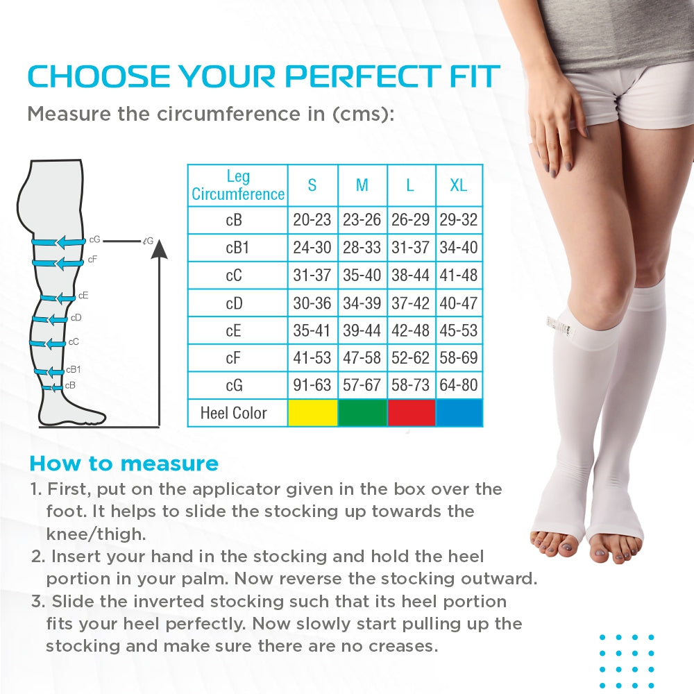 "VISSCO ANTI-EMBOLISM - KNEE (OPEN TOE)"