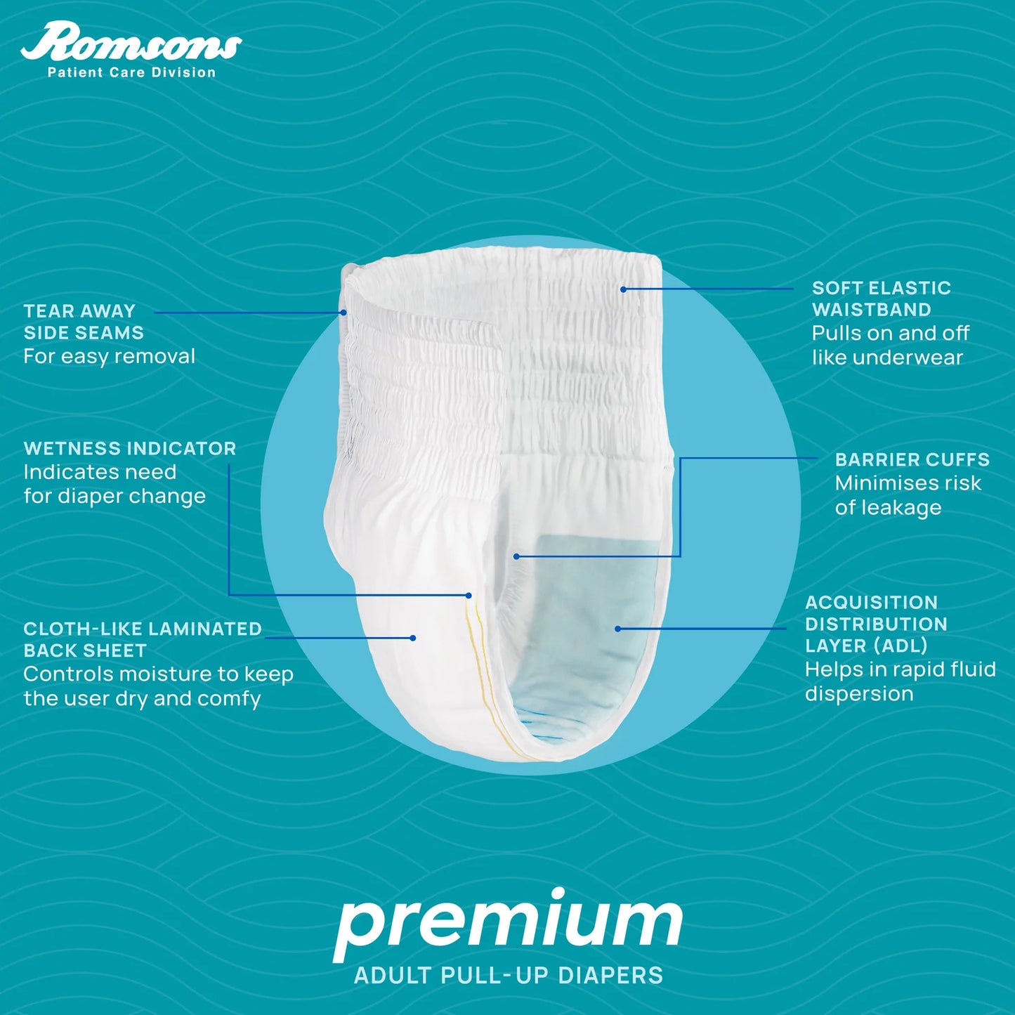 Dignity Premium Pull Up Adult Diapers (10 Pcs/Pack)