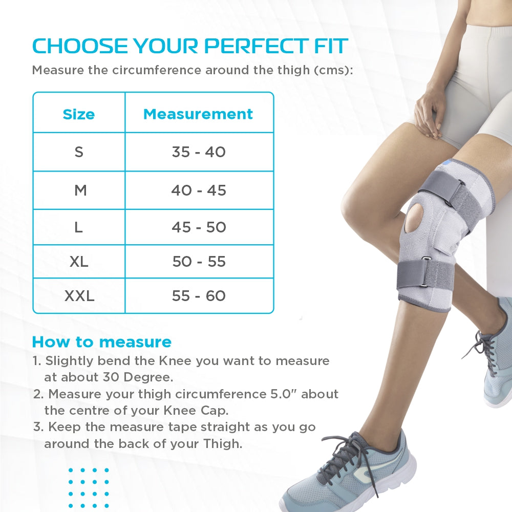 NEW HINGE ELASTIC SUPPORT WITH PATELLA