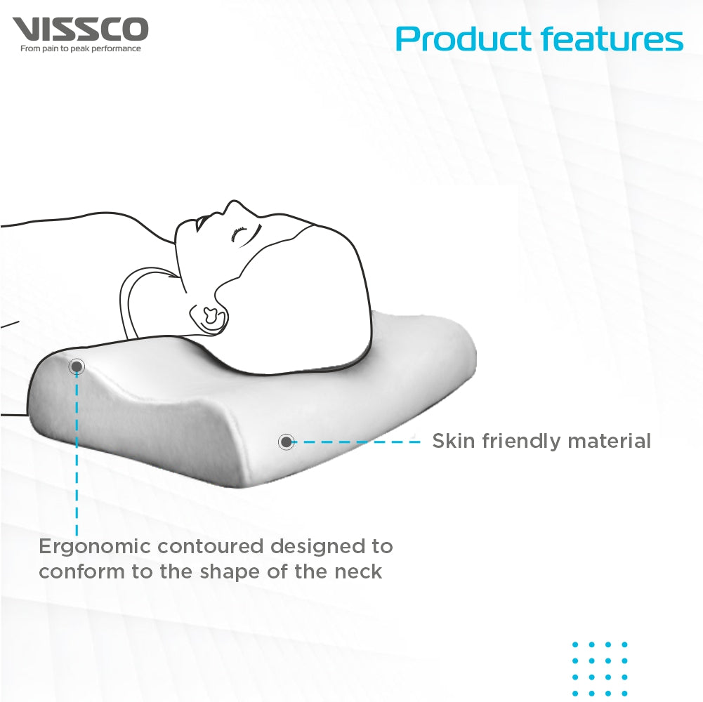 "NEW CONTOURED MEMORY FOAM PILLOW"