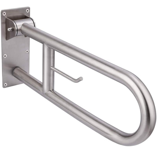 KosmoCare Heavy Duty SS304 Stainless Steel 25 mm Swing-up Toilet Grab Bar