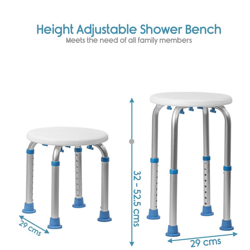 KosmoCare Shower Stool Round Seat (RX106)
