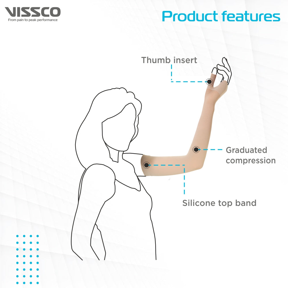 "VISSCO ADV LYMPHOEDEMA ARM SLEEVES"