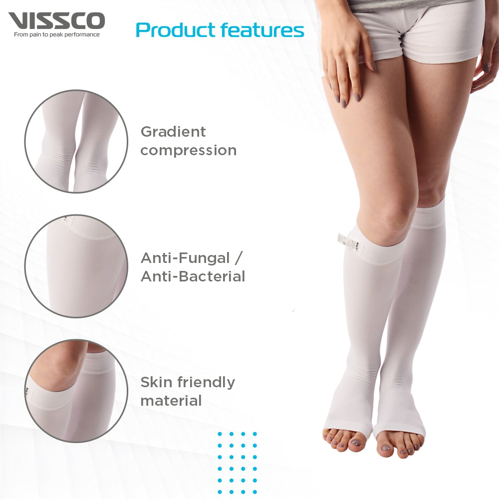 "VISSCO ANTI-EMBOLISM - KNEE (OPEN TOE)"