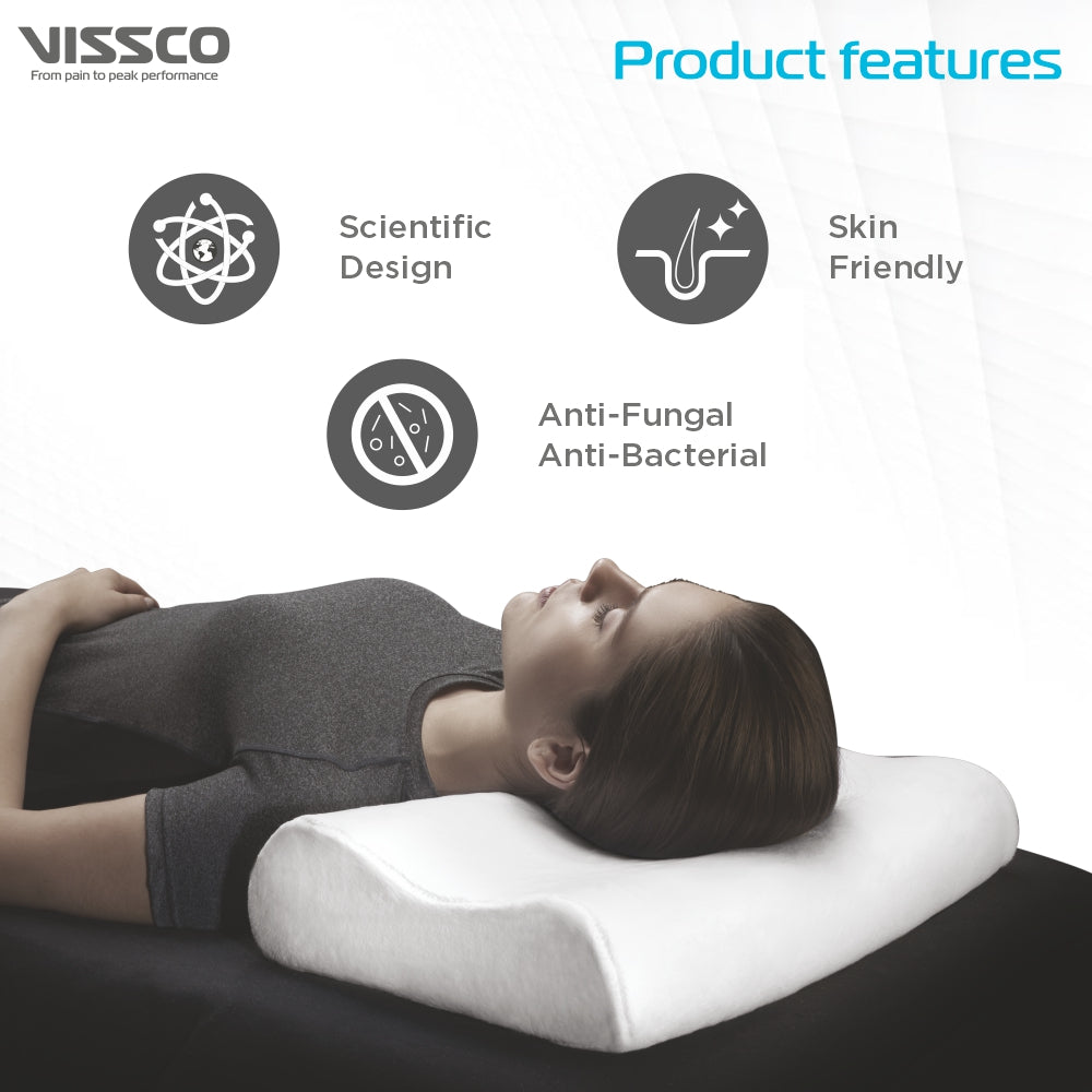 "NEW CONTOURED MEMORY FOAM PILLOW"