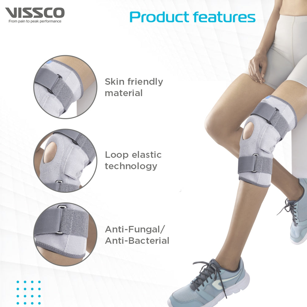 NEW HINGE ELASTIC SUPPORT WITH PATELLA