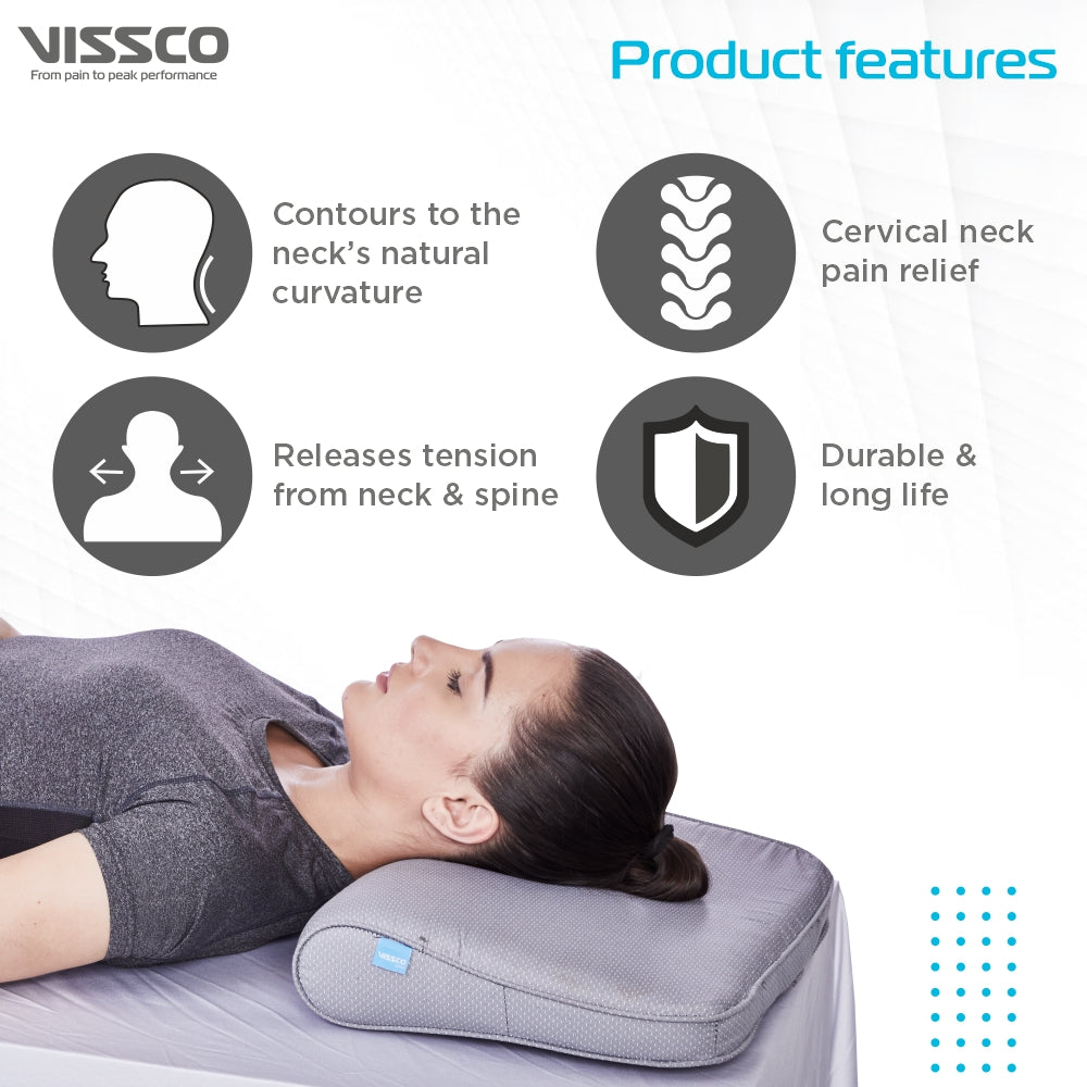 CERVICAL PILLOW - DELUX (Grey)