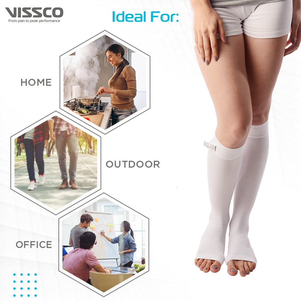 "VISSCO ANTI-EMBOLISM - KNEE (OPEN TOE)"