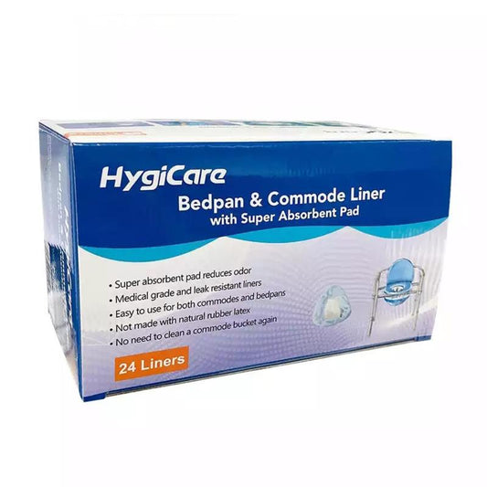 KosmoCare Disposable Bedside Commode Pail Liners - 24 liners