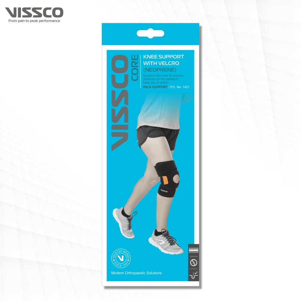 NEOPRNE KNEE SUPPORT WITH VELCRO