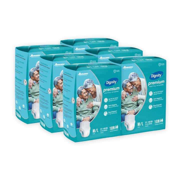 Dignity Premium Pull Up Adult Diapers (10 Pcs/Pack)