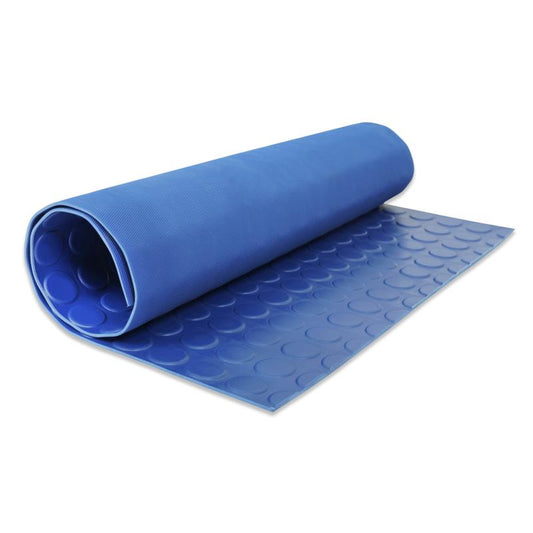 Shower Mat Size 40 cm x 60cm (Coin-Blue)
