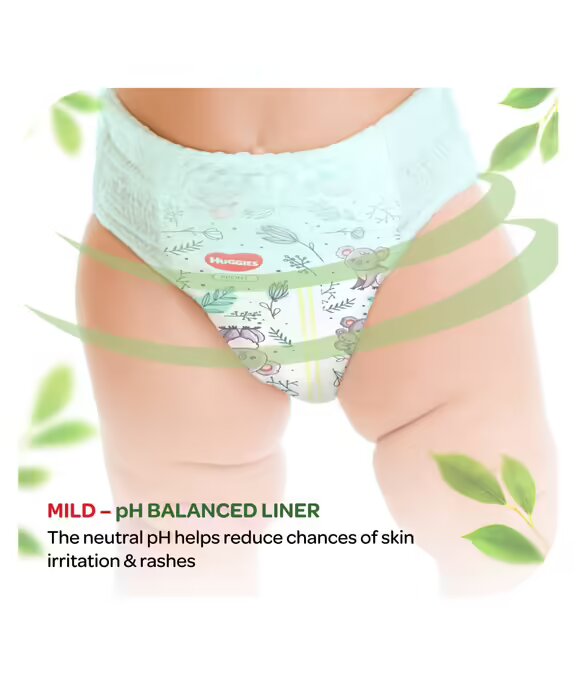 Huggies Premium Nature Care Pants Medium Size Diapers - 22 Pieces
