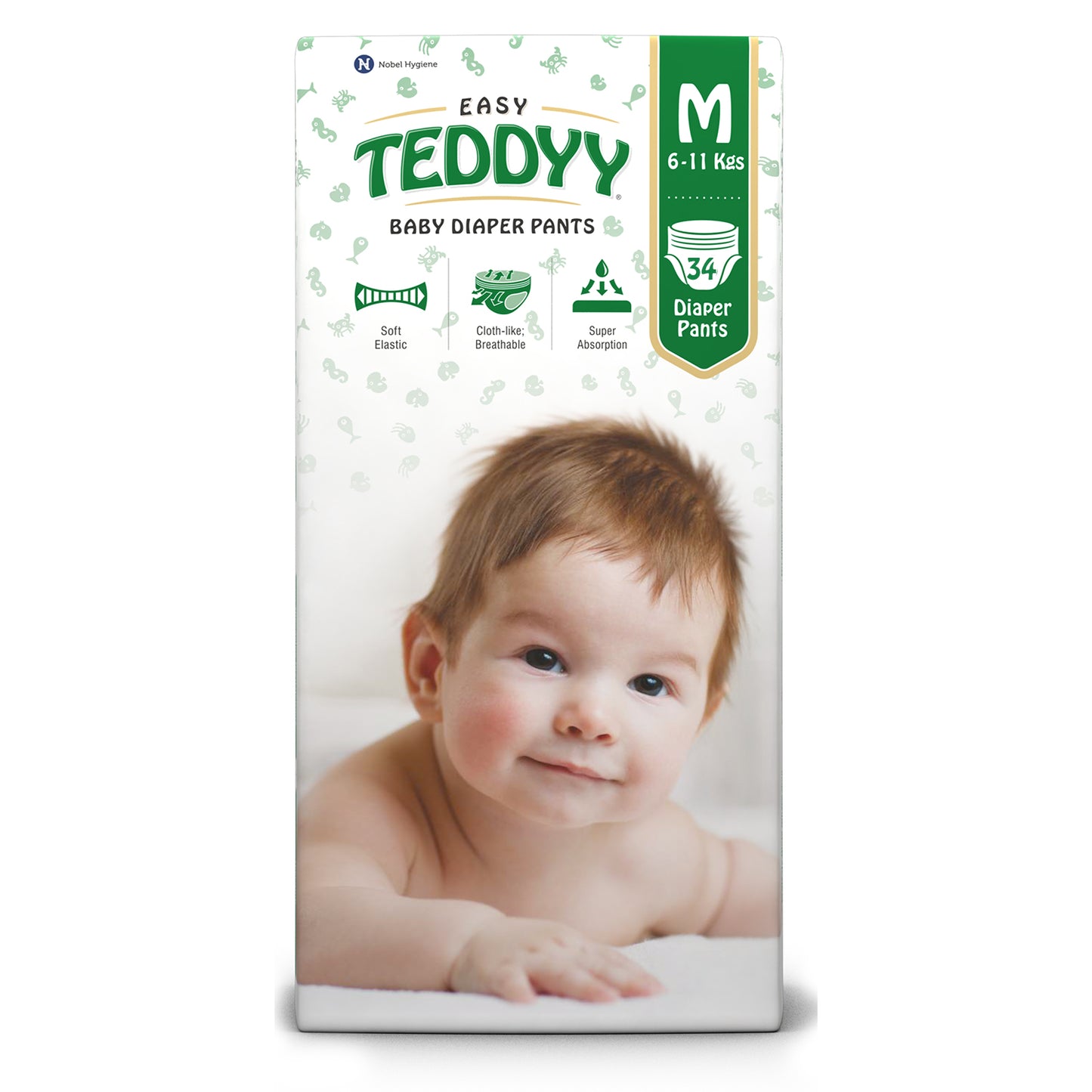 TEDDYY BABY DIAPERS EASY 66' Pieces × 4 Case