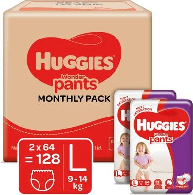 Huggies Wonder Pants - L (128 Pieces)