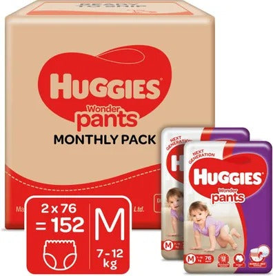 Huggies Wonder Pants Diapers - M (152 Pieces)