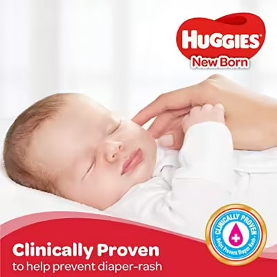 Huggies New Born Taped Diapers (22 Counts)