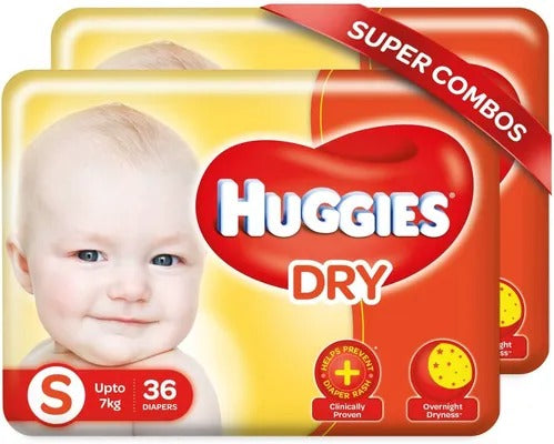 Huggies Dry pants- Small - S (72 Pieces)