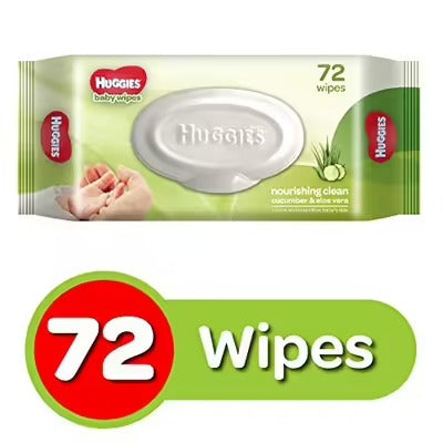 Huggies Cucumber and Aloe Vera Baby Wipes (72 Count)