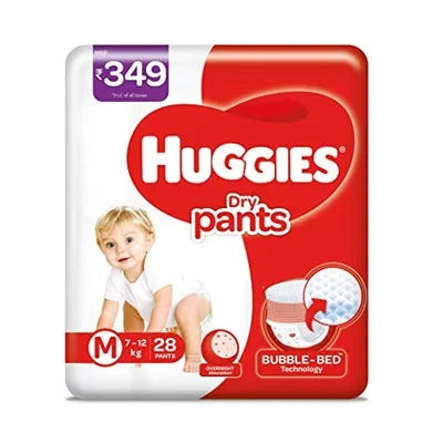 Huggies Dry Pants Medium Size Diapers (28 Count)