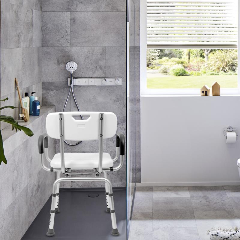 KosmoCare Rotating Shower Chair Pivoting Shower Seat (RX115)