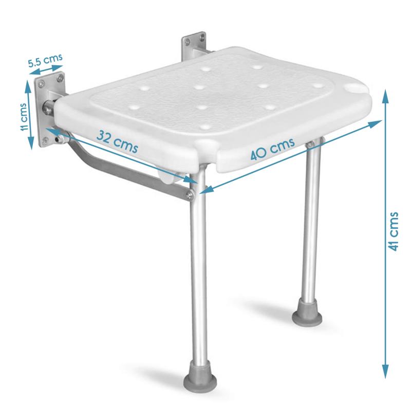 KosmoCare Wall Mounted Shower Bench (RX116)