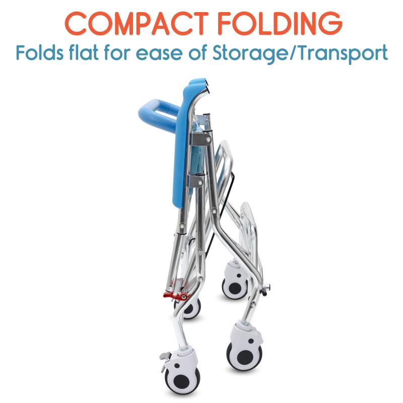 KosmoCare Prestige Folding Commode Wheelchair (RMR204)