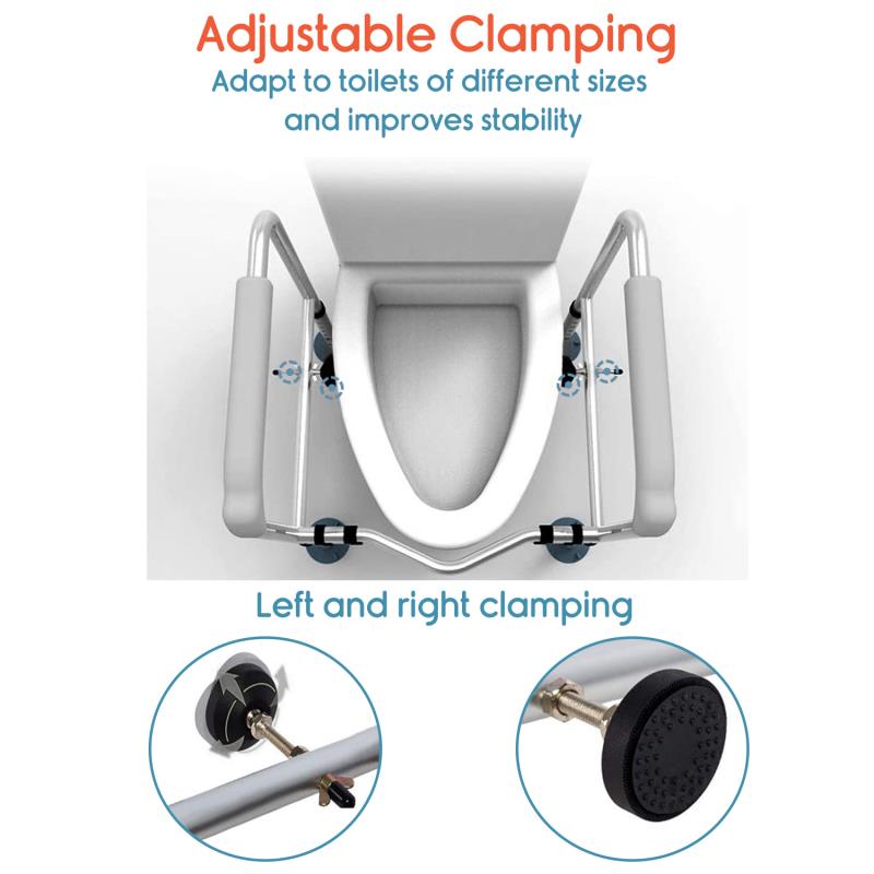 KosmoCare Lightweight Aluminum Standalone Toilet Safety Frame