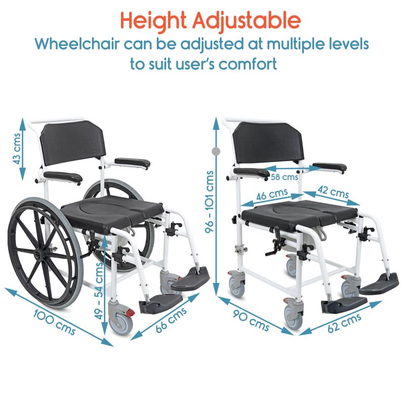 KosmoCare Apex Multipurpose Wheelchair (RMR207)