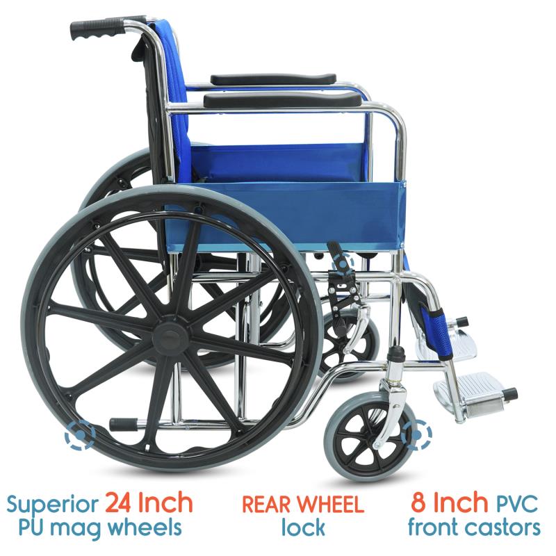 KosmoCare Dura Mag Wheelchair with Soft cushion (RCR102) – Goldage