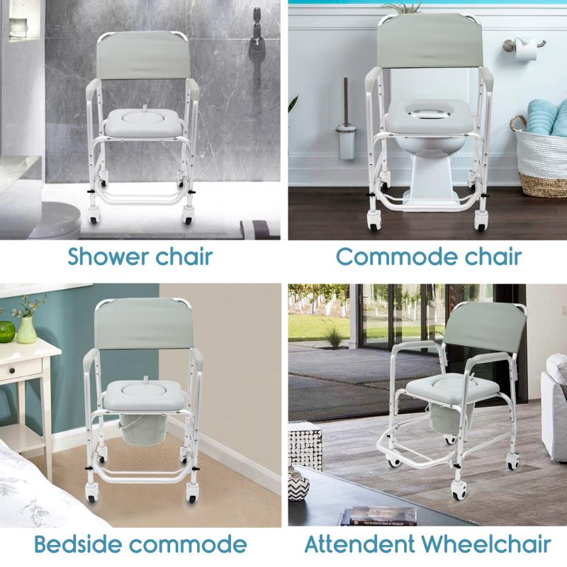 KosmoCare Aluminum Shower Wheelchair (RMR205)
