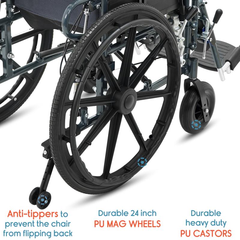 KosmoCare Recliner Light Wheelchair -Crest Series (RCS306)