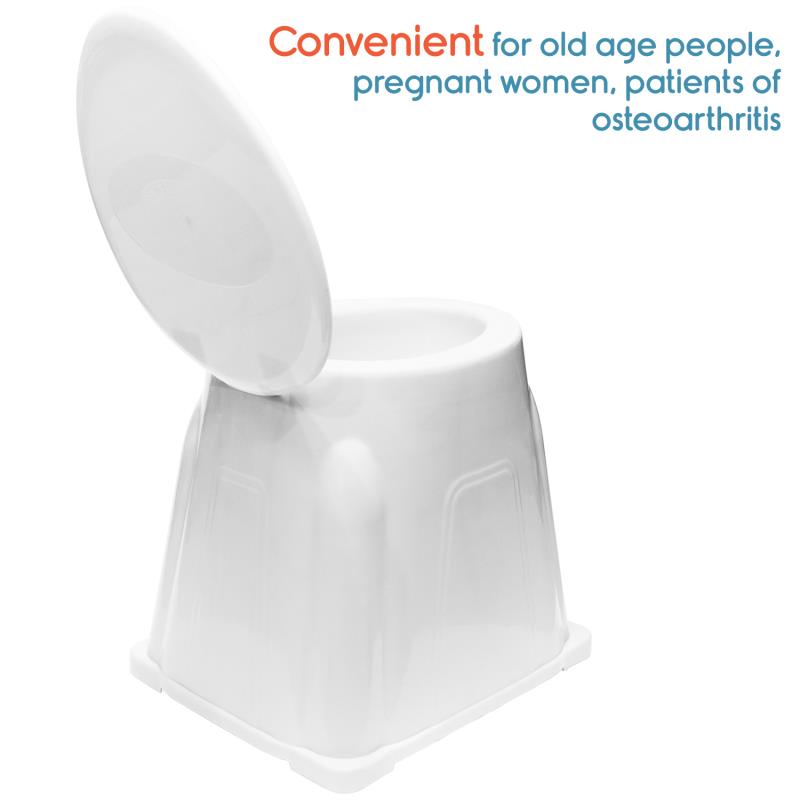 KosmoCare Portable Commode Toilet Stool