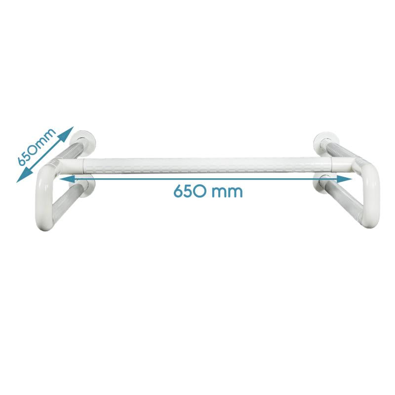 KosmoCare Stainless Steel Wash Basin Grab Bar W/Horizontal Support